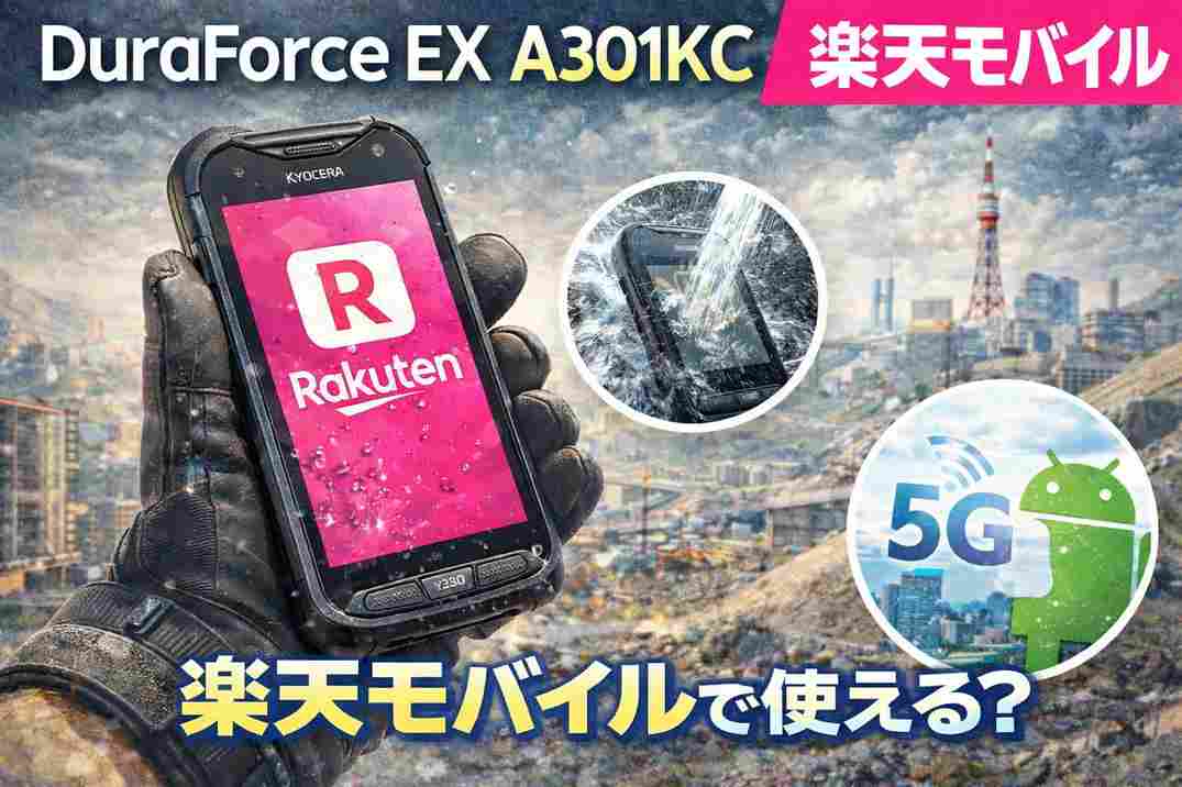 DuraForce EX A301KC楽天モバイルで使える？対応状況 | Rakute社員が 