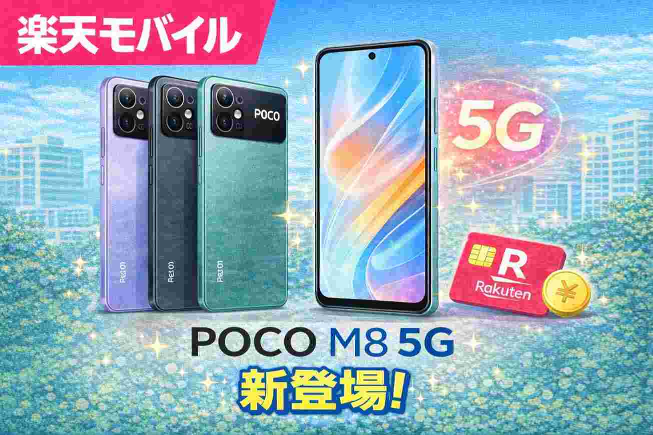 POCO M8 5G 楽天モバイル
