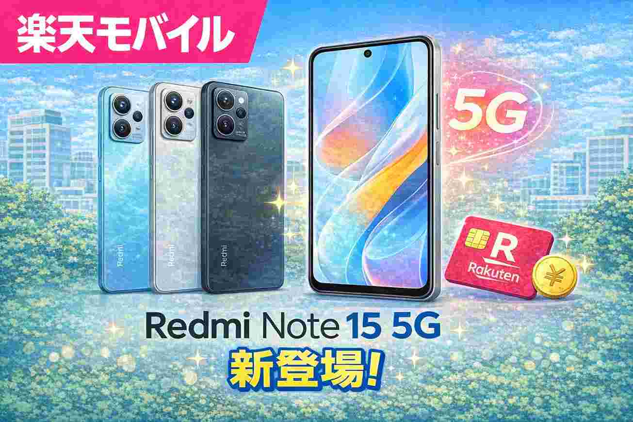 REDMI Note 15 5G 楽天モバイル