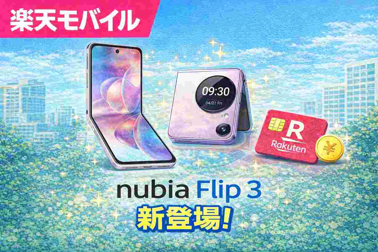 nubia Flip 3 楽天モバイル