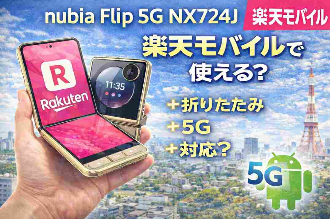 nubia Flip 5G NX724J 楽天モバイル