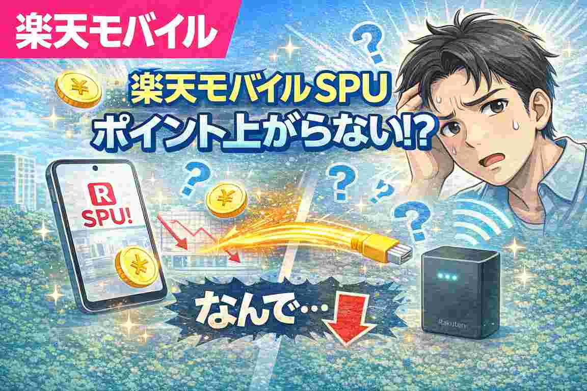 楽天モバイル SPU 上がらない