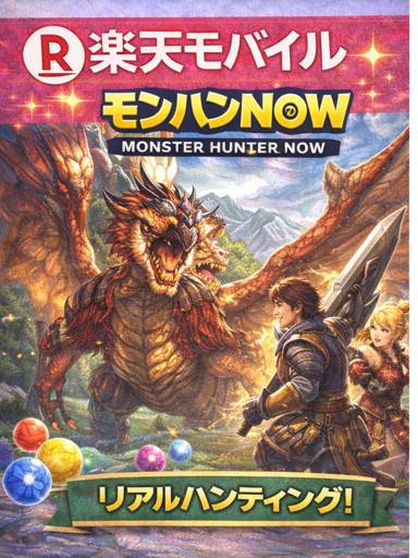 楽天モバイル × モンハンNow