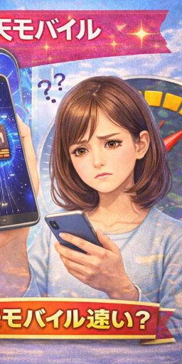 楽天モバイル × 遅い？