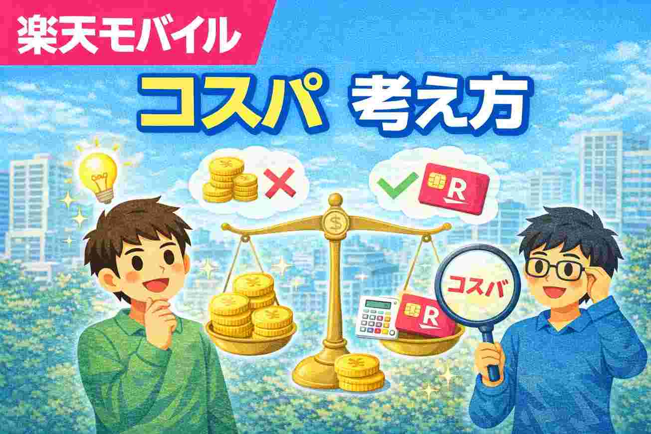 楽天モバイル コスパ 考え方
