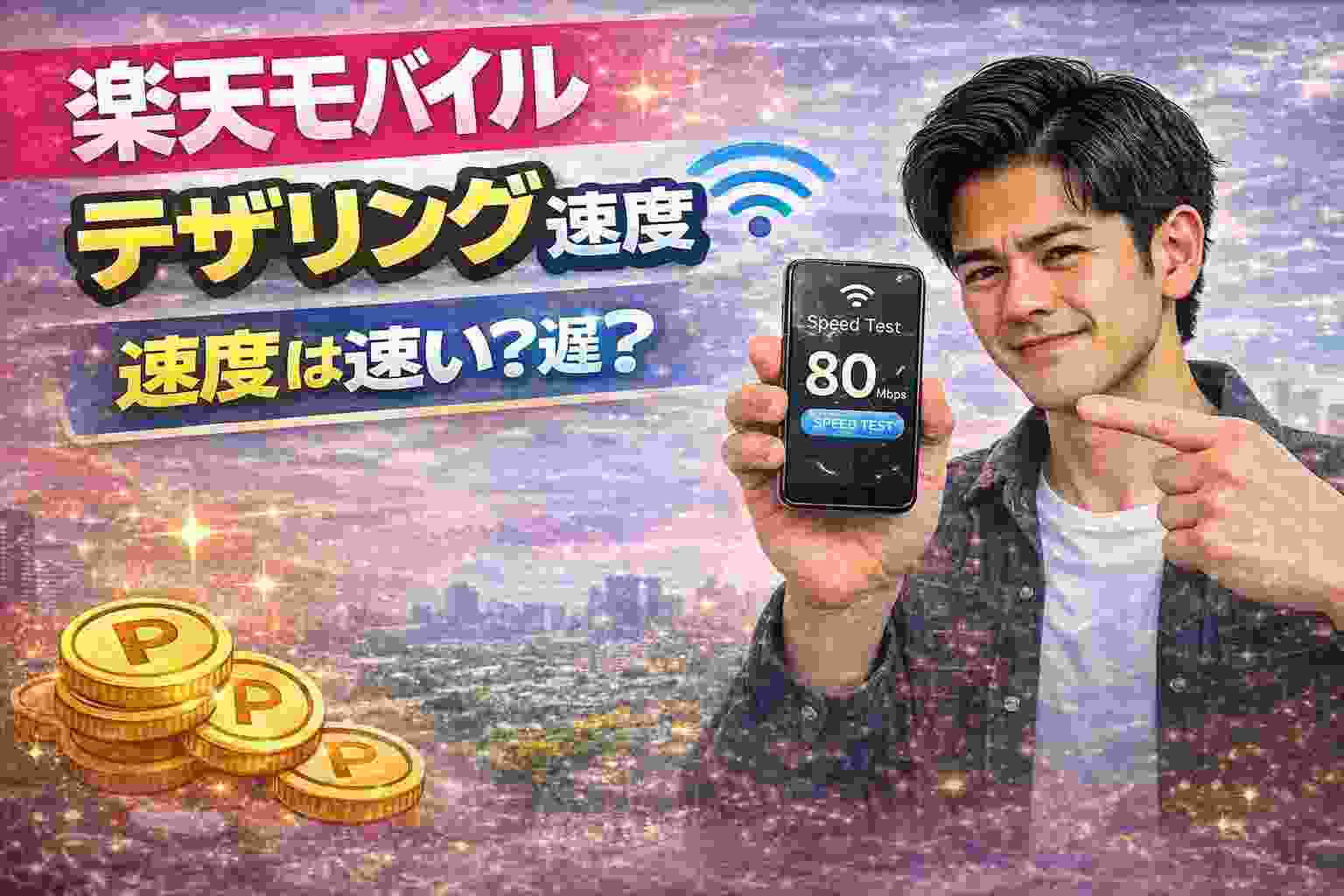 楽天モバイル テザリング 速度