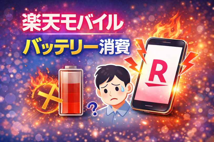 楽天モバイル バッテリー 消費