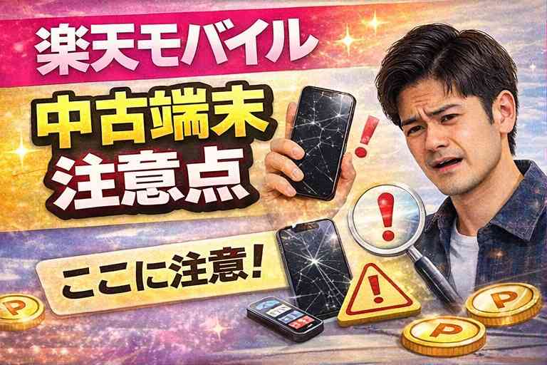 楽天モバイル 中古端末 注意点