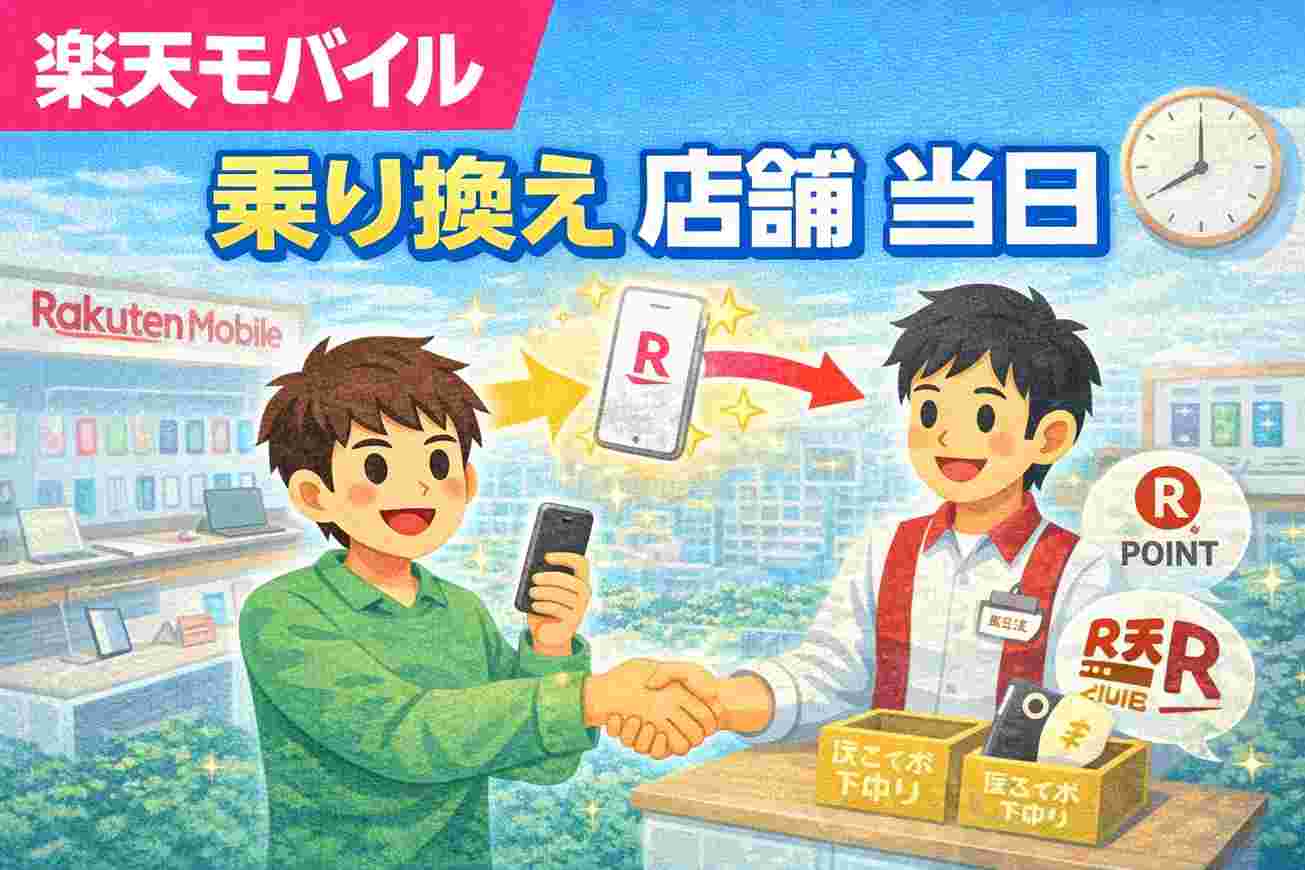 楽天モバイル 乗り換え 店舗 当日