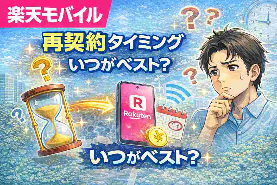楽天モバイル 再契約 タイミング
