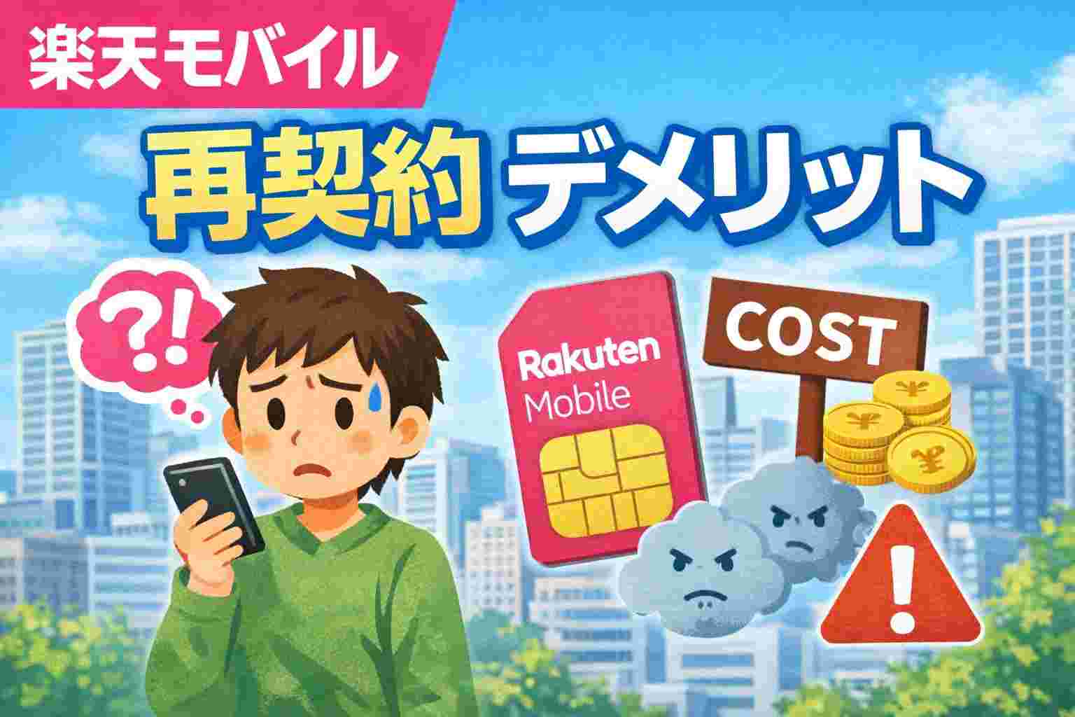 楽天モバイル 再契約 デメリット