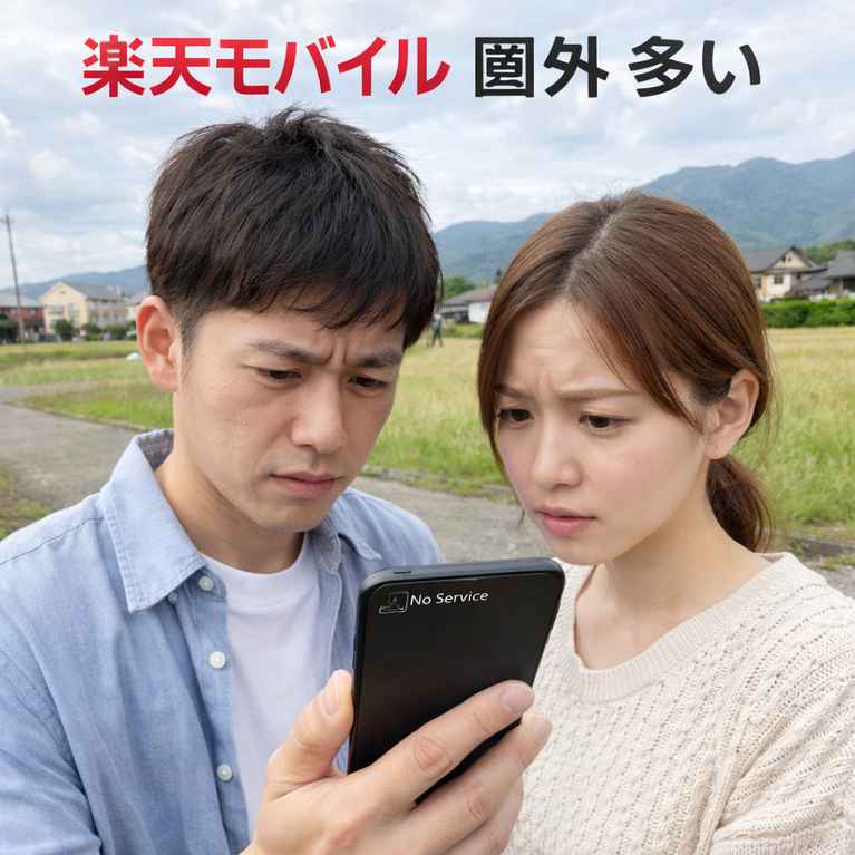 楽天モバイル 圏外 多い