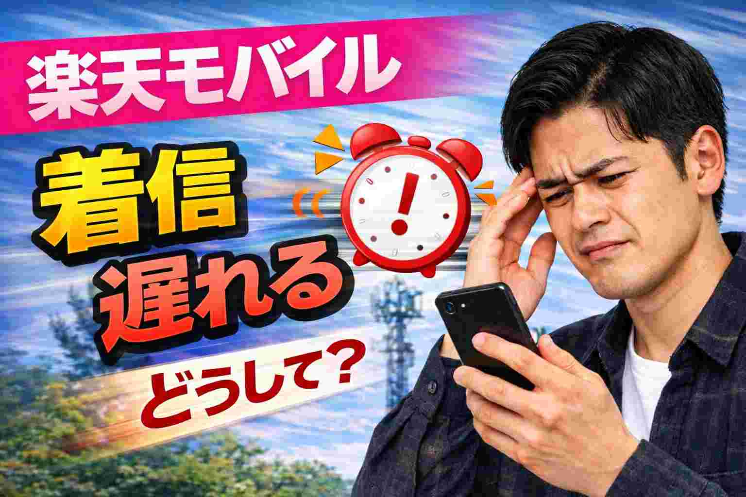 楽天モバイル 着信 遅れる