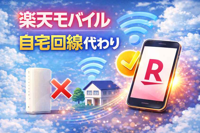 楽天モバイル 自宅回線 代わり