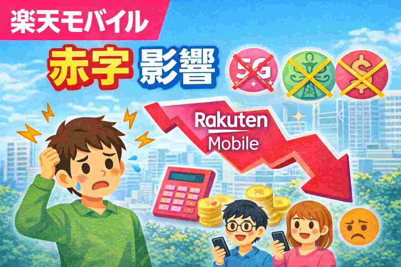 楽天モバイル 赤字 影響