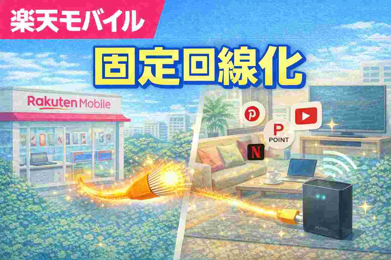 楽天モバイル固定回線化