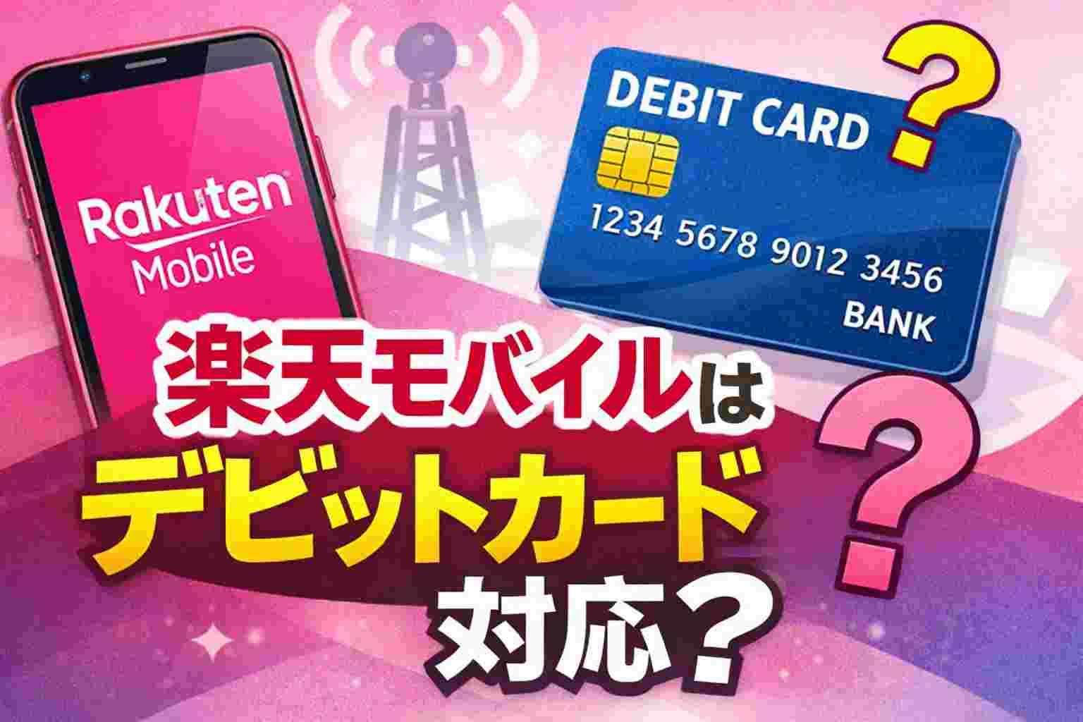 楽天モバイルはデビットカード対応
