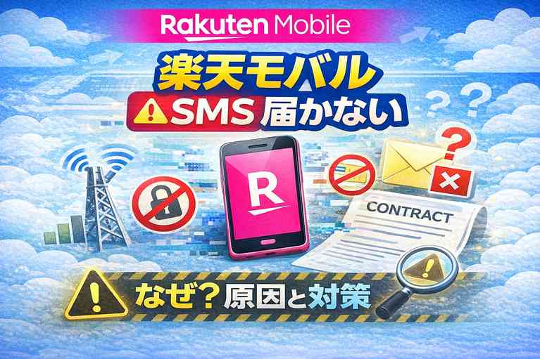 楽天モバイル SMS 届かない