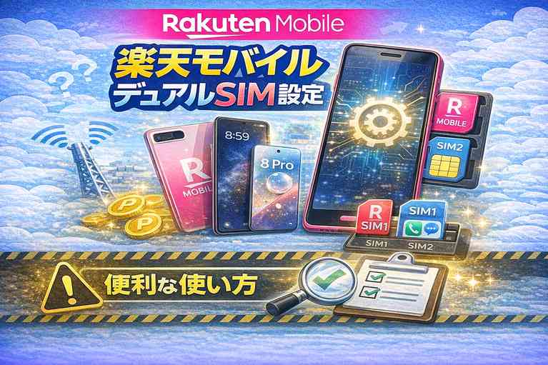 楽天モバイル デュアルSIM 設定