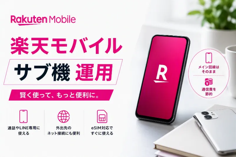 楽天モバイル サブ機 運用